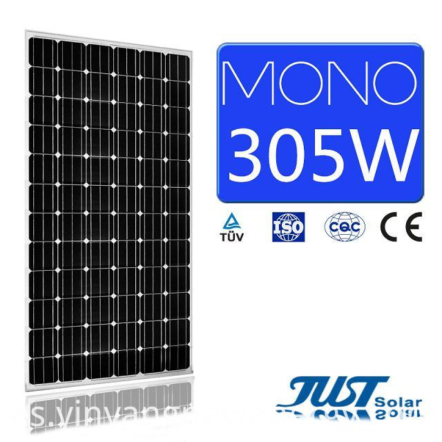 Mono paneles solares de alta calidad 305W para el mercado de la India